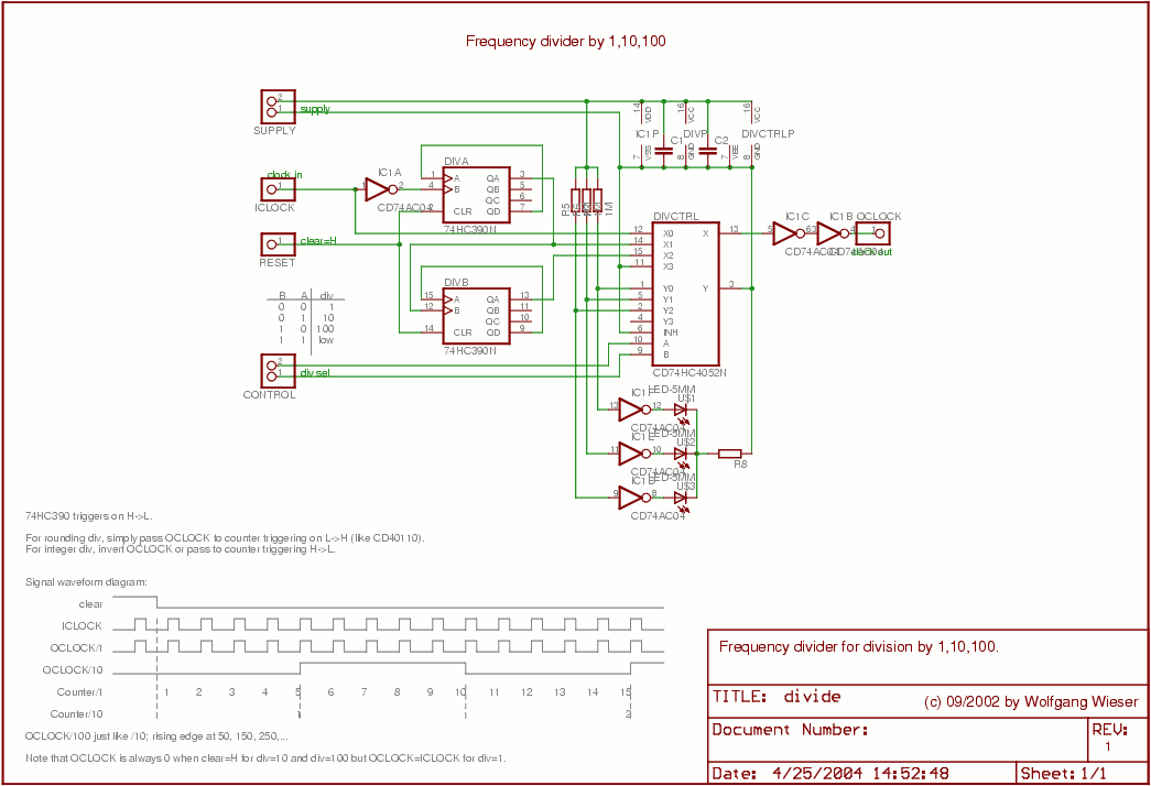 Divider schematic circuit schematic [17kb]