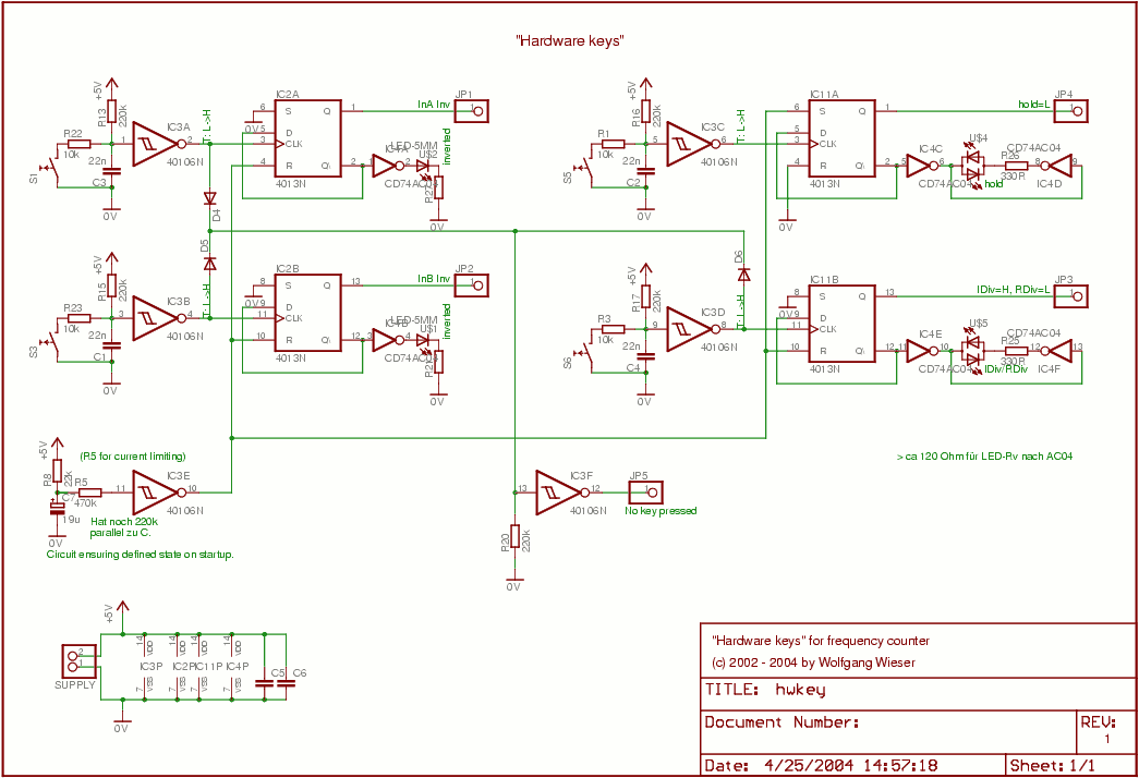 Hardware Keys schematic circuit schematic [21kb]