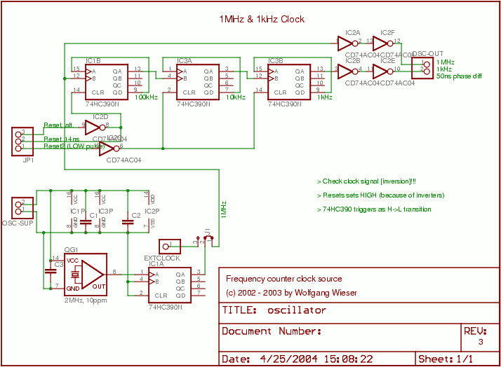 Oscillator schematic circuit schematic [12kb]