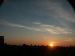 Sunset over Munich film [3kb]